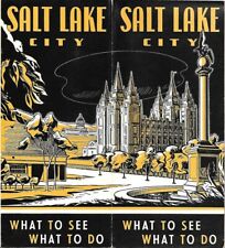 1948 SALT LAKE CITY Travel Brochure Road Map Hotel Rates National Parks Saltair picture