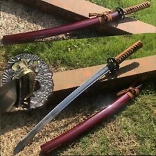 KO-Wakizashi Japanese Samurai Katana Sword 1095 Steel Full Tang Sharp picture
