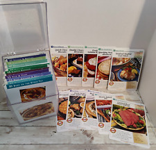 Easy Everyday Cooking Recipe Cards Lot w/ Case 1999 Vintage Sections 10-19 picture