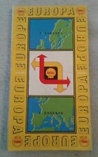 Vintage 1956 Shell Oil Company Road Map of Europe Highways Travel Tourism picture