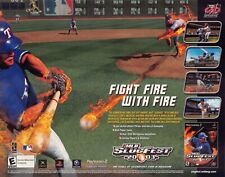 MLB SlugFest 2003 Print Ad XBox PlayStation GameCube GameBoy Adv Midway Sports picture