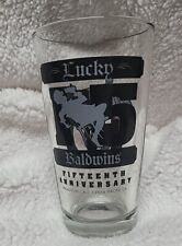 LUCKY BALDWIN'S PUB ~ 15 Year Anniversary 2011 ~ Pasadena ~ Pint Beer Glass. C 3 picture