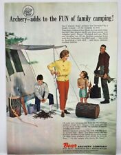 1964 Bear Archery Adds Fun To Family Camping Hunting Print Ad Grayling Michigan picture