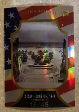 2023 PIECES OF THE PAST D-DAY JUNE 6TH 1944 FLAG REFRACTOR 15/45  picture