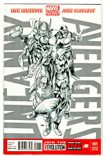 Uncanny Avengers #1 Sketch Variant 1:300 Incentive John Cassady Marvel 2012 picture