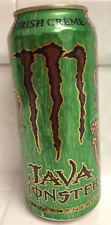 DAMAGED JAVA MONSTER ENERGY DRINK IISH CREME COFFEE 1 FULL 15 FLOZ CAN DAMAGED picture