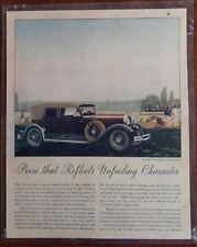1930s LINCOLN DIETRICH CONVERTIBLE SEDAN VINTAGE ADVERTISMENT OS1 picture