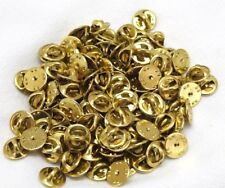 brass clutch backs military badge insignia USMC USAF US pin lapel 100 pieces picture