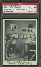 1965 Fleer Gomer Pyle #17 What'd Ya Mean Ya Can't Count Past 50 PSA 8 MN-MT picture