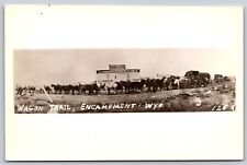 Postcard Wagon Trail, Encampment, Wyoming Lumber & Transportation Co RPPC B62 picture