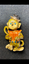 Hargo (Har) Enameled Figural Dancing Monkey Brooch Pin *  * picture