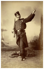 Spain, Military Suit, Esplugas (Valencia) Vintage Print, Albumin Print   picture