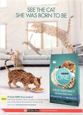 2018 Purina One Cat Food Print Ad See The Cat She Was Born To BE picture