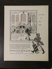 Vintage 1936 Johnnie Walker Scotch Whiskey Animated Full Page Ad picture