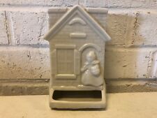 Vintage Hull Little Red Riding Hood Wall Mounting Match Holder Unpainted Marked picture