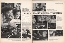 1959 Lionel Train PRINT AD Chuck & Betty Connors & family Great detailed photos picture