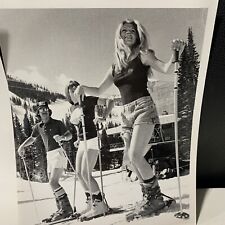 Vintage Snow Skiing Photos (4) 8x10 Black And White Photographs picture