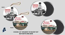 FRATES DAIRY Ornament  Magnets Vintage Defunct New Bedford Restaurant Ice Cream picture