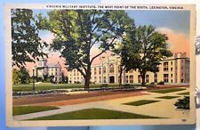 Lexington VA- Virginia, Military Institute, Vintage c1941 Postcard - Rare View picture