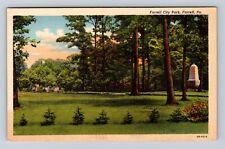 Farrell PA-Pennsylvania, Farrell City Park, Antique, Vintage Souvenir Postcard picture