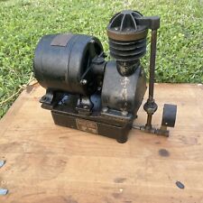 Universal Pure AIR COMPRESSOR Pump Works Antique Motor Reynolds 1910 Rare Iron picture