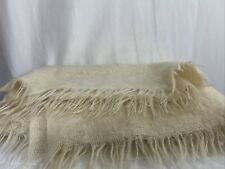 Vintage Mohair Blanket Toison D’or 100% mohair Cream made in France 51”x71” picture