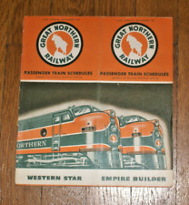 GN GREAT NORTHERN RAILWAY  TIME TABLES  JUNE - SEPT 1951 EMPIRE BUILDER picture