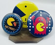 Lot Of 3 Vintage PAC MAN Pins Badges picture