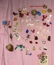 Vintage Lot Gumball Charm Cracker Jack 60's HTF's Vending Machine Cereal Prizes picture