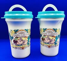 2 VTG Disney Grand Floridian Beach Resort Park Cup W/Lid & Straw picture
