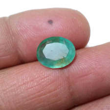 Gorgeous Zambian Emerald Oval Shape 3.80 Crt Huge Green Faceted Loose Gemstone picture