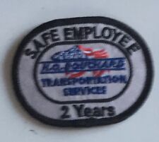 H O Bouchard Transportations Svcs safe employee 2 yrs driver patch 2X2-3/4 #2364 picture