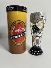 LOLITA Movie Night Pilsner Beer Glass 22oz Hand Painted - Popcorn Reel Remote picture