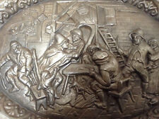 Antique Cast Iron Art Plaque Wall Hanging Very Rare Husqvarna - Pirates In A Pub picture