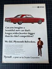 Vintage 1966 Plymouth Belvedere Print Ad picture