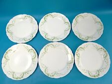 Antique Set Altrohla Austria A Green Vine Dinner Plates Dishes China Porcelain picture