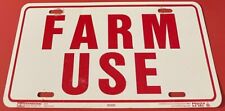 FARM USE Booster License Plate Farming Farm Farmer Cotton Soybeans Wheat Corn picture