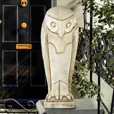Art Deco Style Abstract Modernist Snowy White Owl Wisdom Intuition Statue picture