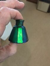 Antique 12 Sided Perfect,Lt.Green,Pontiled,Beautiful Irridescent,Umbrella Ink. picture