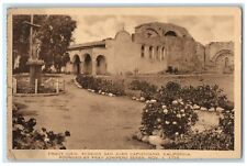 1924 Exterior View Front View Mission San Juan Capistrano California CA Postcard picture