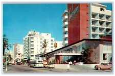 c1960s Famous Collins Avenue Looking North From 41st St. Miami Beach FL Postcard picture