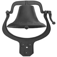 Outdoor Large Antique Vintage Dinner Bell Cast Iron Farmhouse Liberty School HD picture