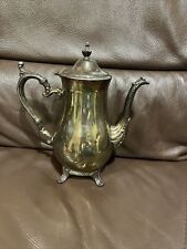 Antique International Silver Company I.S.Co Silverplate Tea Pot Footed picture