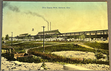Ohio OH Amherst, Ohio Quarry Mills, Sandstone Center of World; PM 1911 Postcard picture