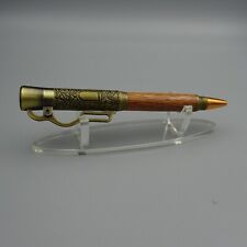 LEVER ACTION RIFLE PEN with LACEWOOD BARREL and ANTIQUE BRASS TRIM picture