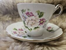 Vintage Regency Bone China Roses Tea Cup & Saucer Made In England picture