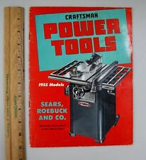 Original 1955 Vintage Sears Roebuck & Co. Craftsman Power Tools Catalog, L-3731 picture