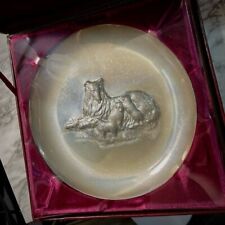 The 1972 Franklin Mint Mother's Day Plate Solid  Sterling Silver Limited Edition picture