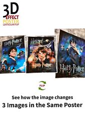 Harry potter-3D Lenticular Flip Effect- 3 Images Changes,3 In One picture