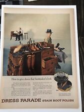 1954 Dress Parade Stain Vintage Ad How To Give Shoes That Bootmakers Look picture